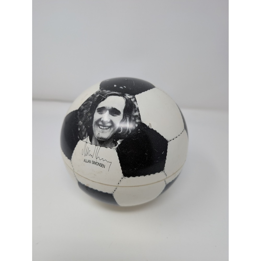 Allan Simonsen 1978 Scan Globe A/S‎ Denmark Soccer Ball Piggy Bank Coin Holder